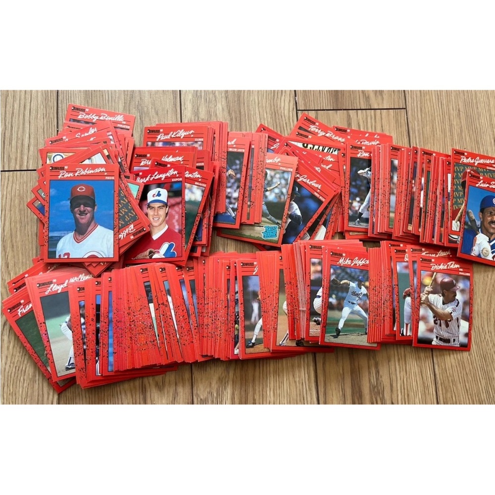 1990 Donruss MLB baseball with error cards 
Bo Jackson/ripken/clemens Rare cards
